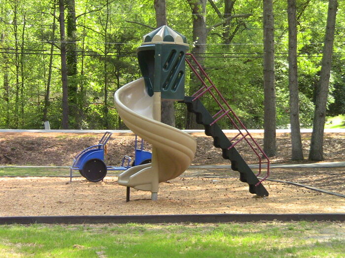 Twisting Slide at Pebblepocket Park