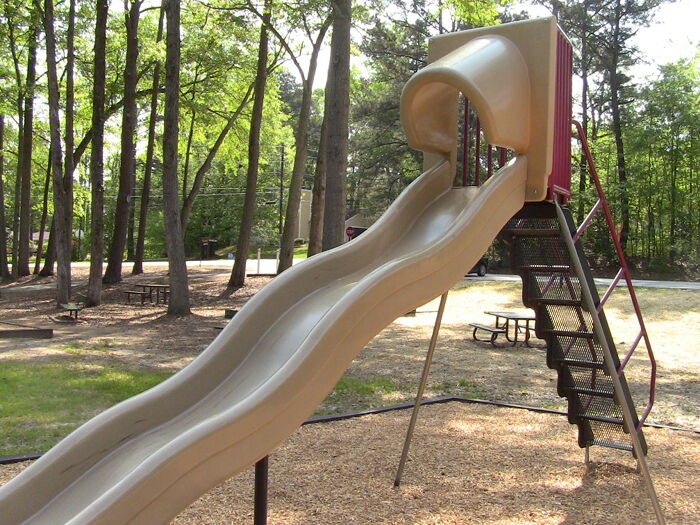 Straight Slide at Pebblepocket Park