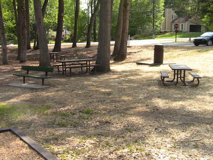 Picnic Tables At Pebblepocket Park